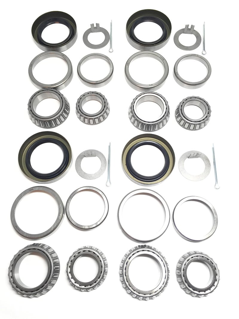 WESTERNPRIME (Set of 4) WESTERNPRIME 3500 LB Trailer Tandem Axle Bearing Kits L68149 L44649 Grease Seal 10-19 I.D. 1.719'' for #84 Spindle - Image 2